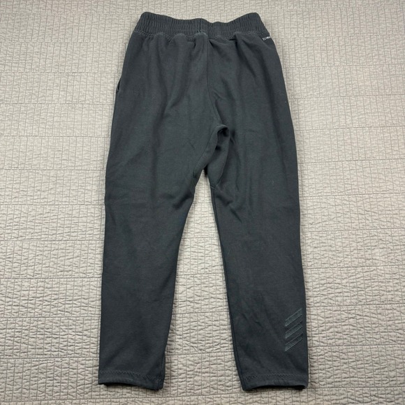 Adidas Sweatpants Men Large Black Open Hem Basketball Workout Gym Sportswear - Picture 5 of 12